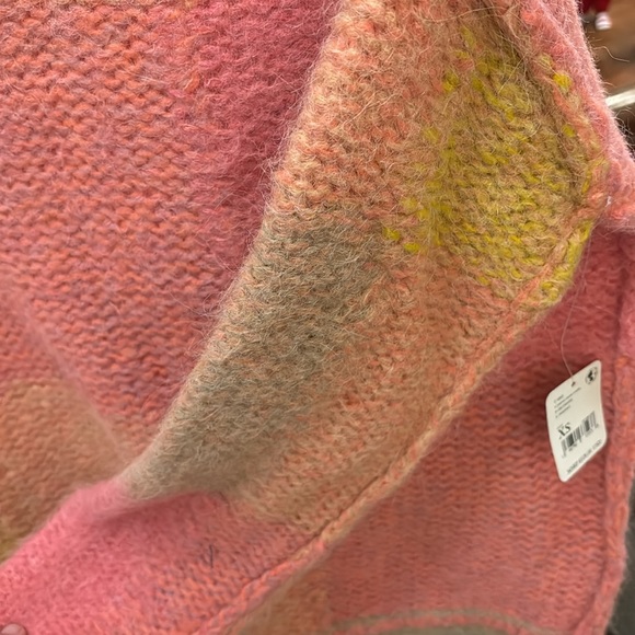 NWT Free People Domino Prairie Sunset Alpaca Wool Blend Pullover Knit Sweater. - Picture 8 of 17